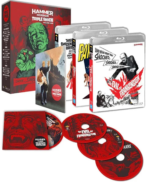 Box contents of Hammer Horror Triple Shock Collection: Volume 1 [Blu-ray] (Australian Import)