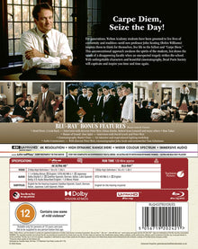 Back cover of Dead Poets Society (UK Import) [4K Ultra HD + Blu-ray]