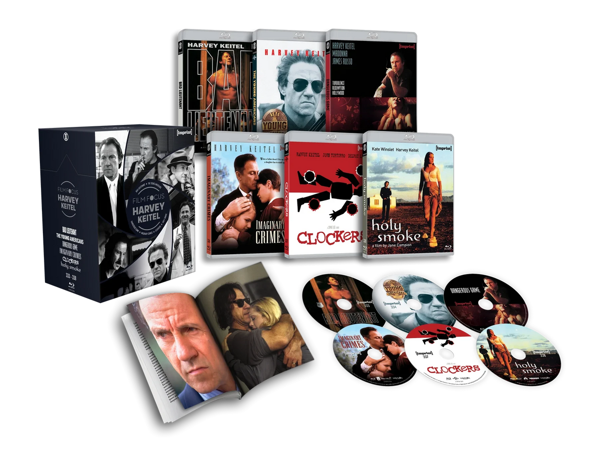 Box contents of Film Focus: Harvey Keitel (1992 - 1999) Limited Edition Hardbox [Blu-ray] (Australian Import)
