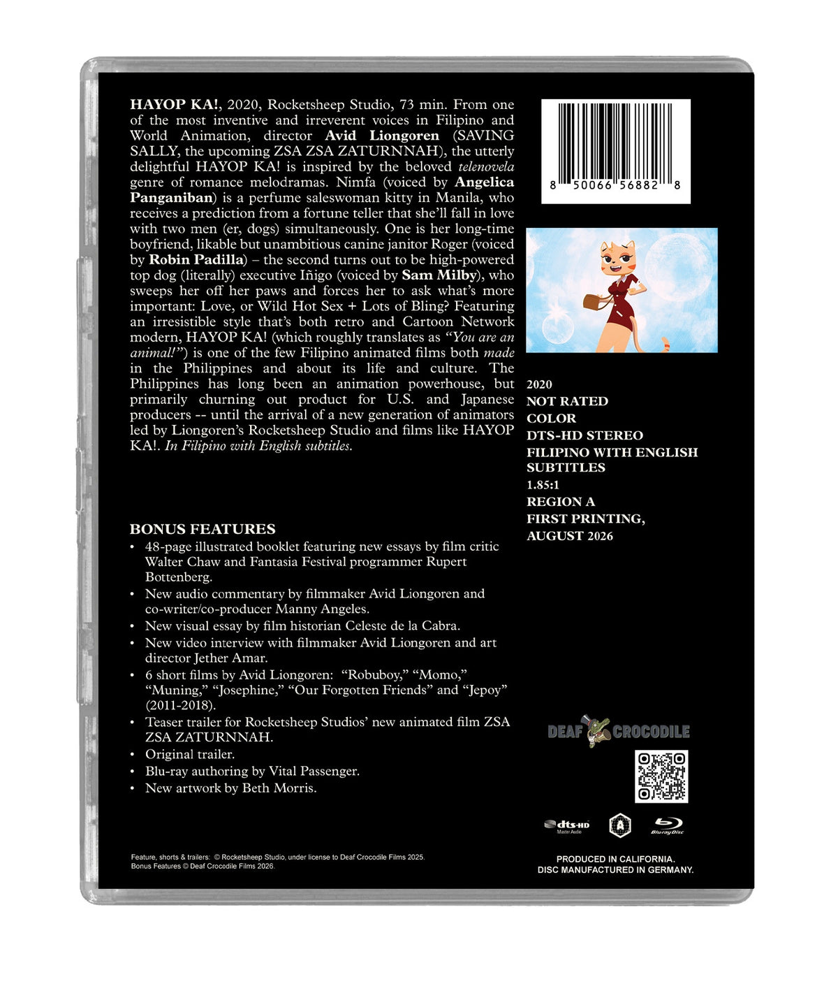 Back cover of Hayop Ka! Standard Edition [Blu-ray]