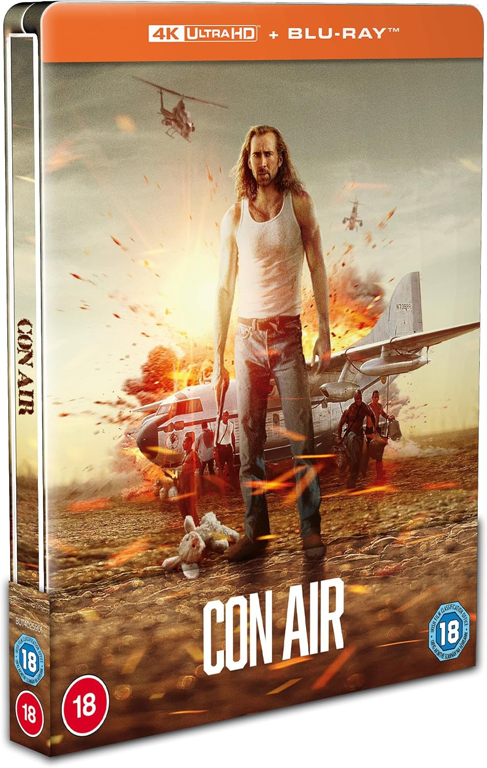 Front cover of Con Air Limited Edition Steelbook (UK Import) [4K Ultra HD + Blu-ray]