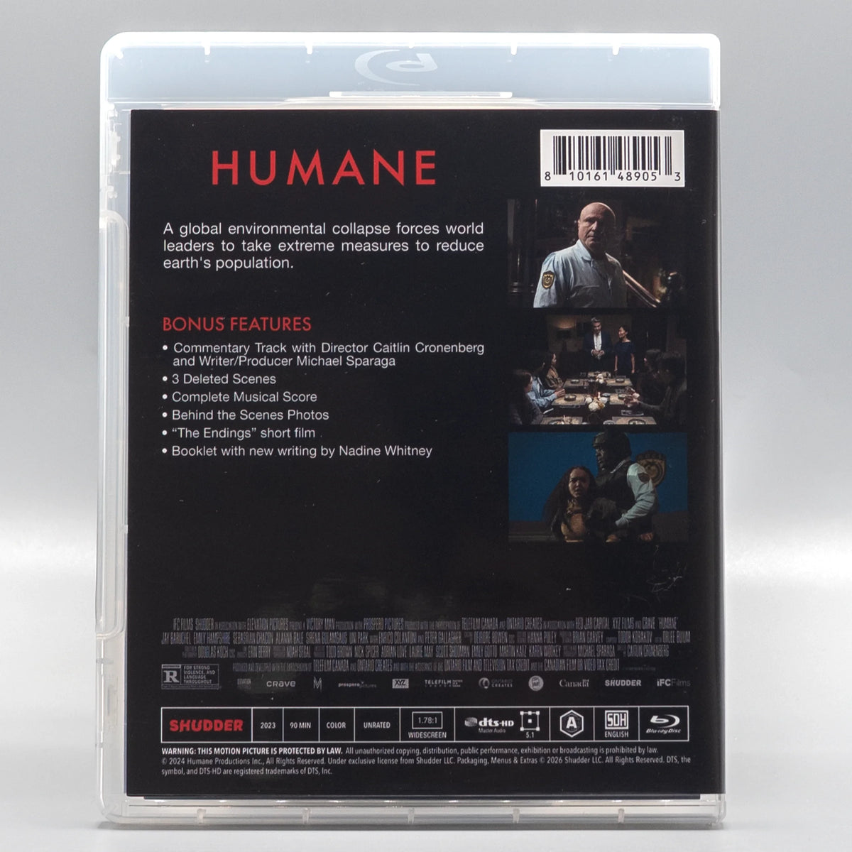 Back case of Humane [Blu-ray]