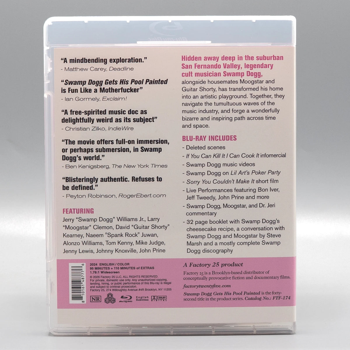 Back case of Swamp Dogg Gets His Pool Painted [Blu-ray]