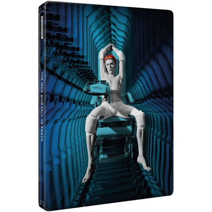 Front cover of The Man Who Fell To Earth Limited Edition Steelbook (UK Import) [4K Ultra HD + Region B Blu-ray]