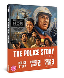 Front cover of The Police Story Trilogy Limited Edition Steelbook (UK Import) [4K Ultra HD]