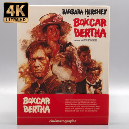 Front slipcase of Boxcar Bertha [4K Ultra HD + Blu-ray]