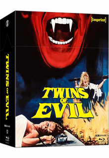 3D art of Twins Of Evil (1971) Limited Edition Hardbox [4K Ultra HD + Blu-ray] (Australian Import)