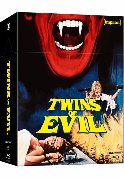3D art of Twins Of Evil (1971) Limited Edition Hardbox [4K Ultra HD + Blu-ray] (Australian Import)