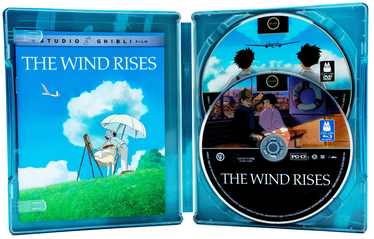 Inside case of The Wind Rises Limited Edition Steelbook [Blu-ray + DVD]