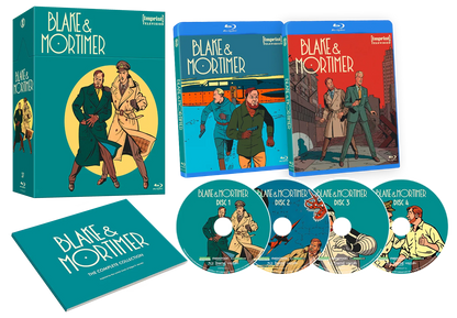 Box contents of Blake and Mortimer: Complete Collection Limited Edition Hardbox [Blu-ray] (Australian Import)