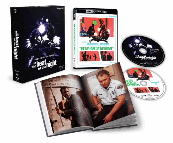 Box contents of In The Heat Of The Night (1967) Limited Edition Hardbox [4K Ultra HD + Blu-ray] (Australian Import)