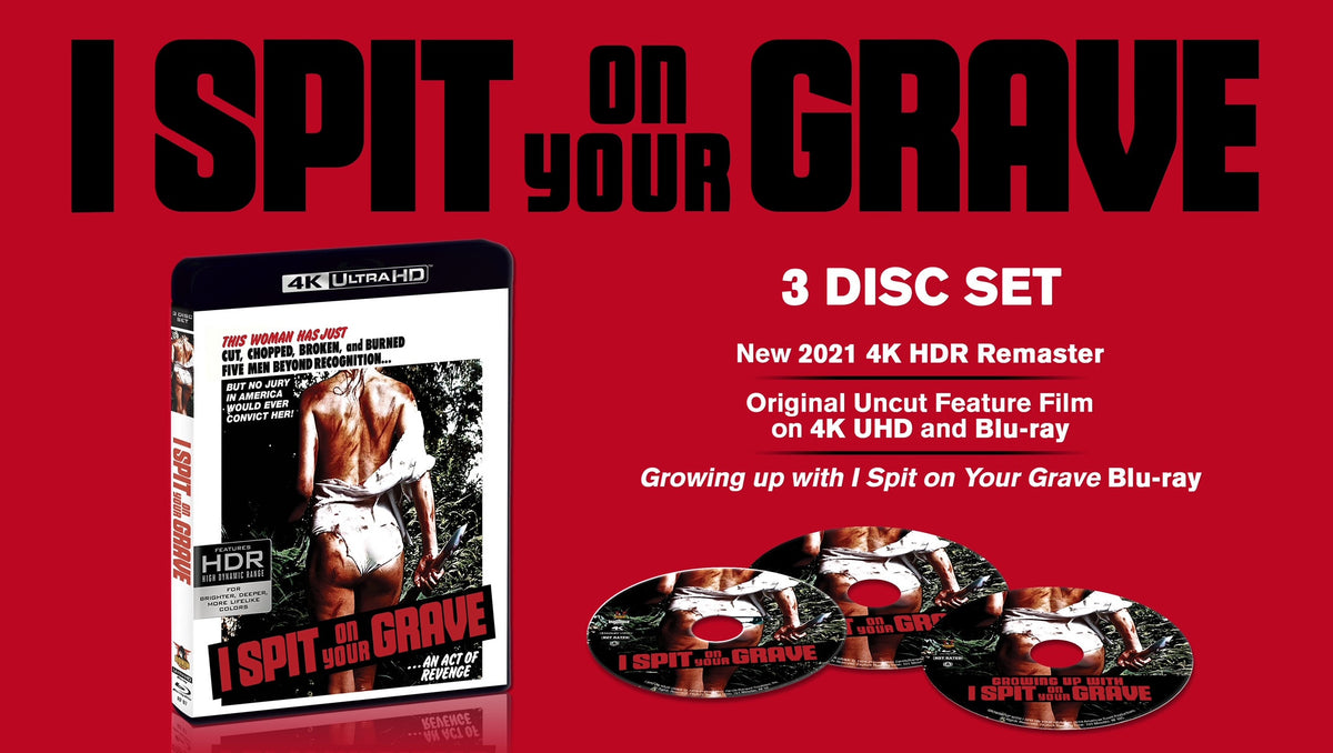 Box contents of I Spit on Your Grave (Limited Edition) [4K Ultra HD + Blu-ray]