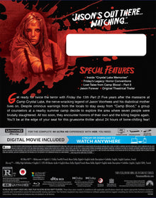 Back cover of Friday the 13th: Part 2 [4K Ultra HD + Blu-ray]