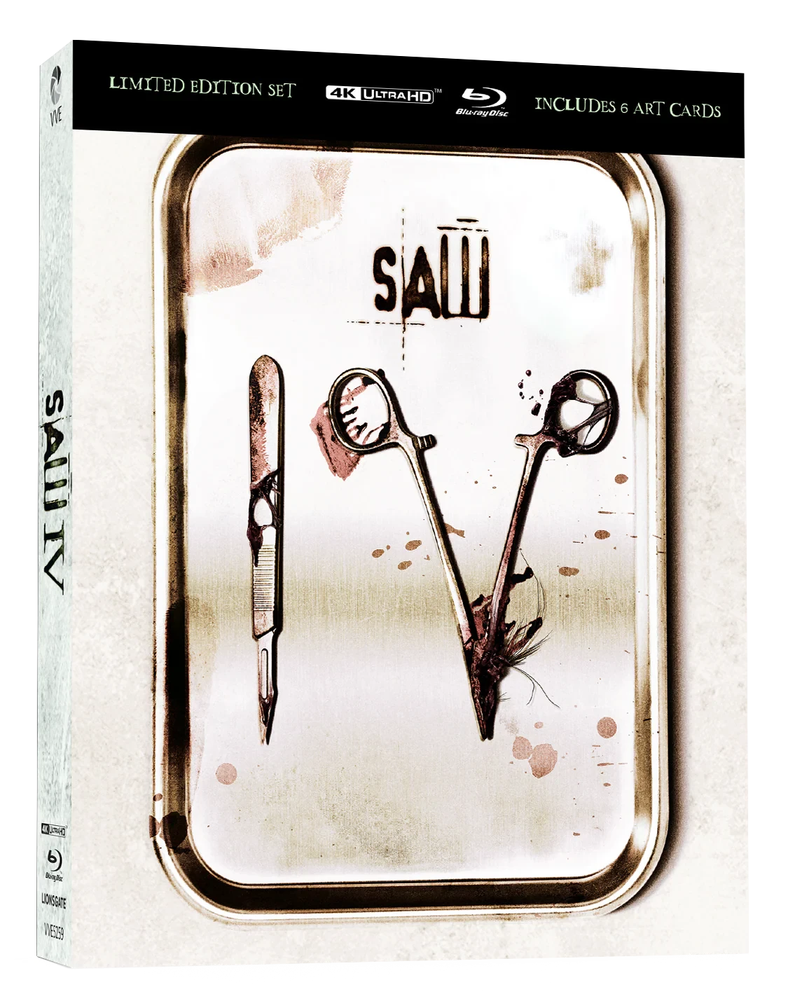 Front cover of Saw IV (2007) Limited Edition Lenticular Hardcase [4K Ultra HD + Blu-ray] (Australian Import)