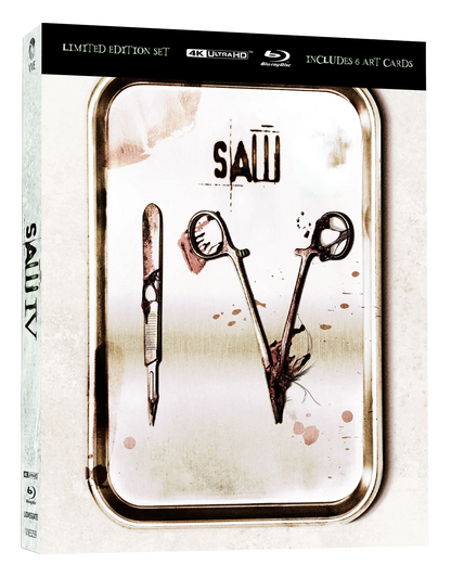 Front cover of Saw IV (2007) Limited Edition Lenticular Hardcase [4K Ultra HD + Blu-ray] (Australian Import)