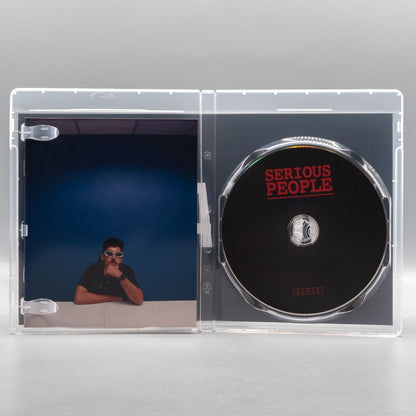 Open case showing disc art of Serious People [Blu-ray]
