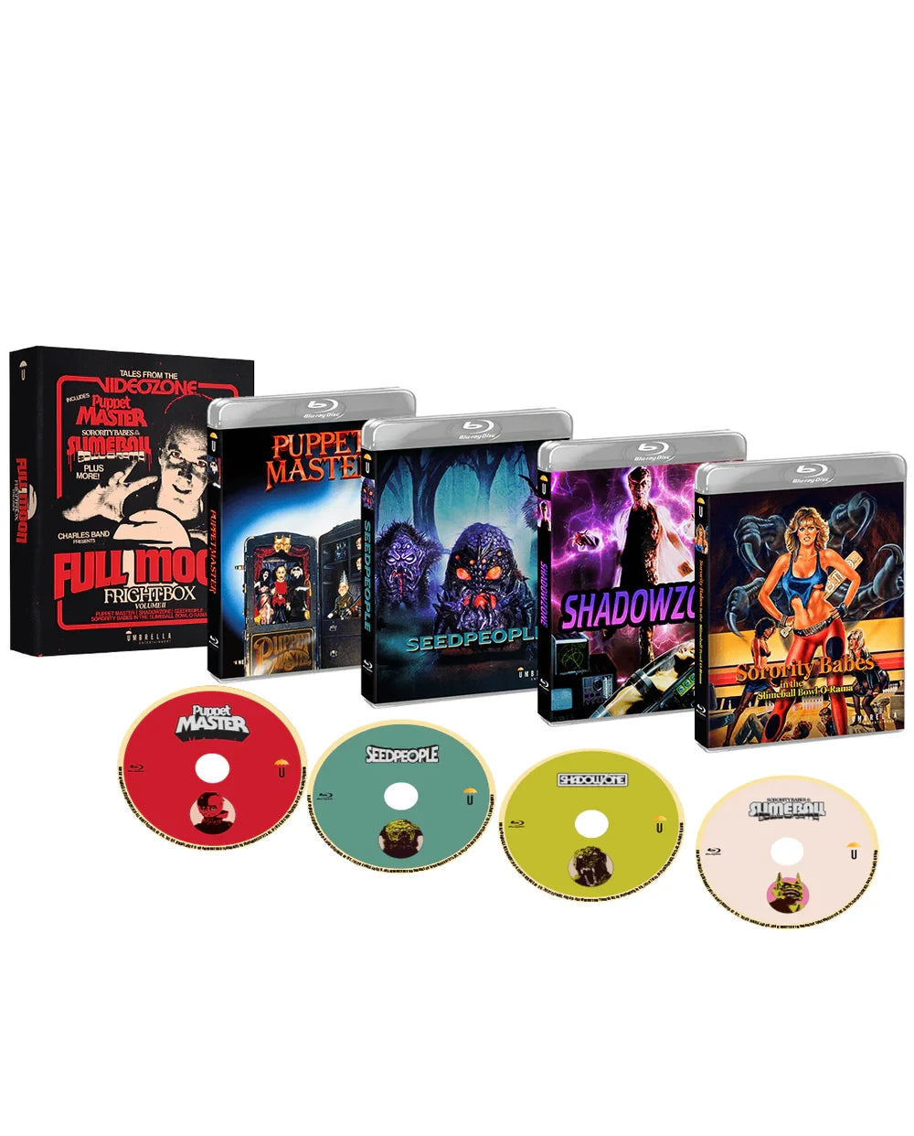 Box contents of Full Moon Fright Box Vol 2 (Standard Edition) [Blu-ray] (Australian Import)