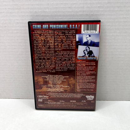 Back cover of Trial of Lee Harvey Oswald/Other Side of Bonnie & Clyde (Double Feature) [DVD]