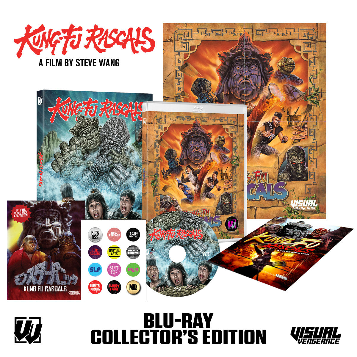 Box contents of Kung Fu Rascals [Visual Vengeance Collector's Edition] [Blu-ray]