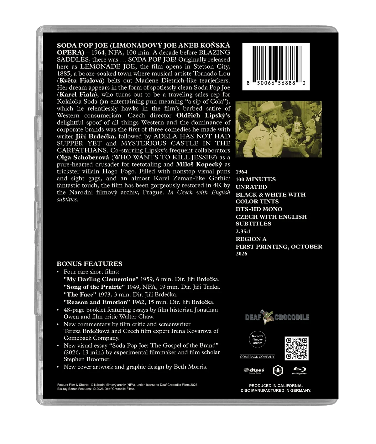 Back case of Soda Pop Joe Limited Slipcover Edition [Blu-ray]