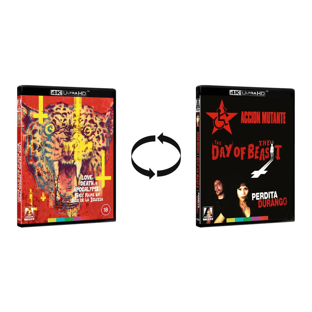 Reversible cover of Love, Death & Apocalypse: 3 Films by Alex de la Iglesia Limited Ed [4K Ultra HD]