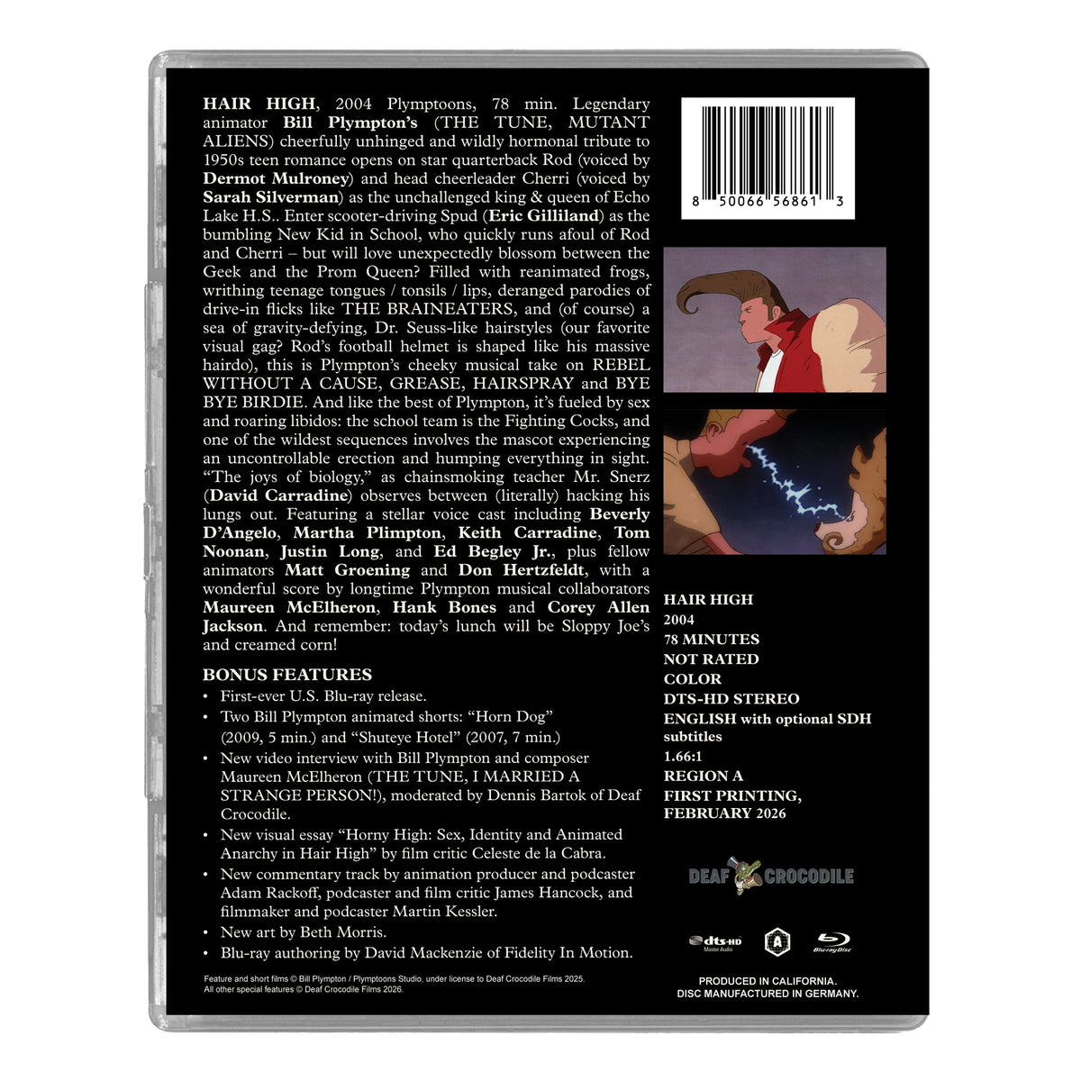 Back cover of Hair High [Blu-ray]