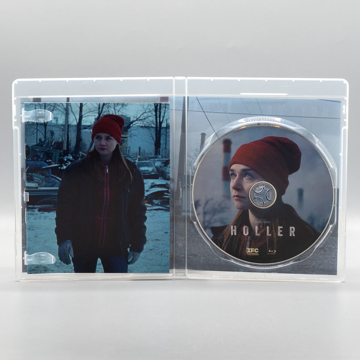 Open case showing disc art of Holler [Blu-ray]