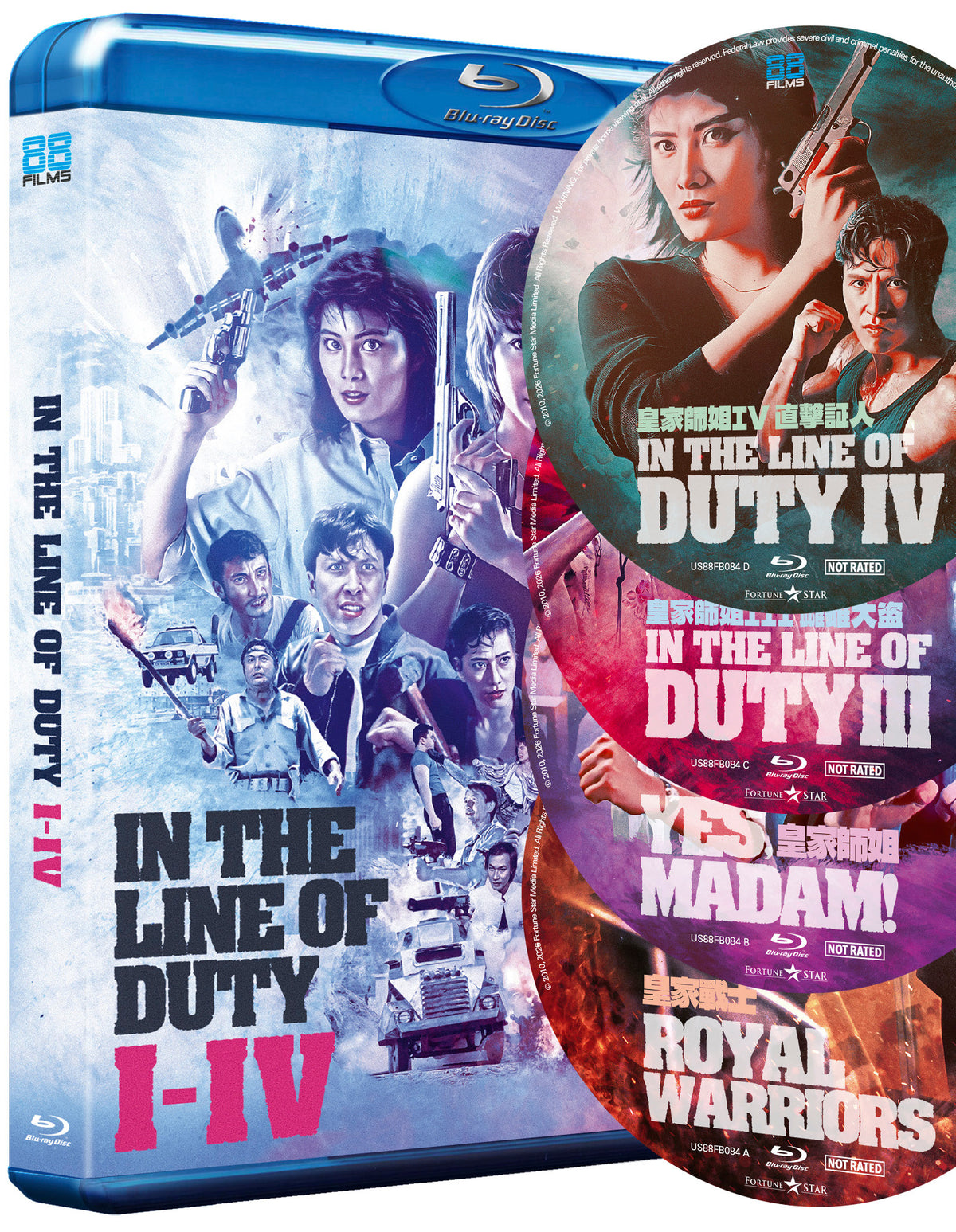 Box contents of In The Line Of Duty I-IV [Blu-ray]