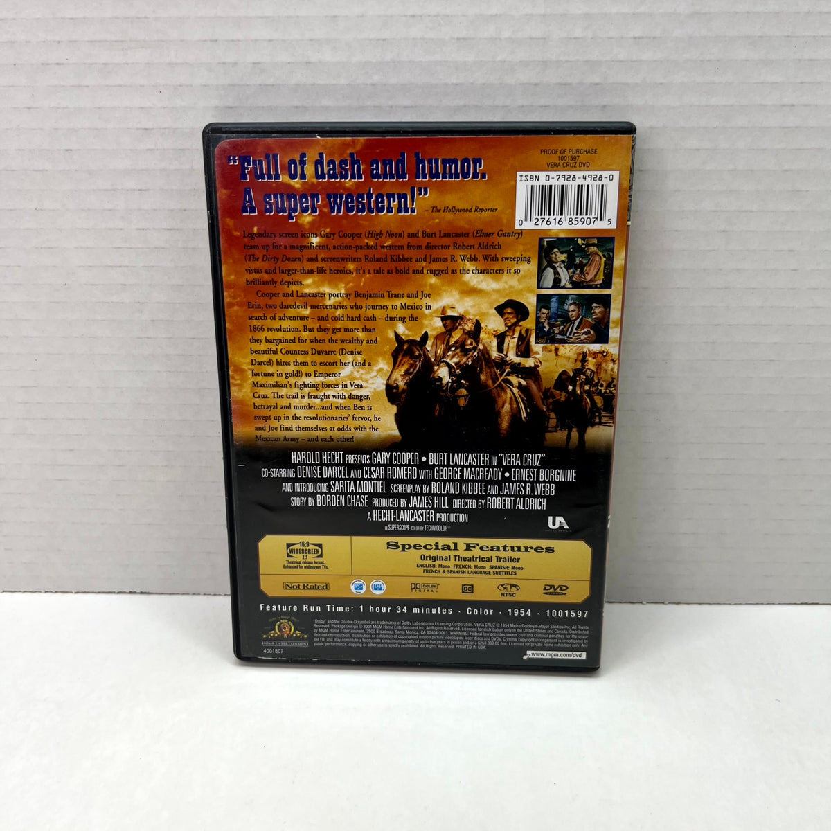 Back cover of Vera Cruz [DVD]
