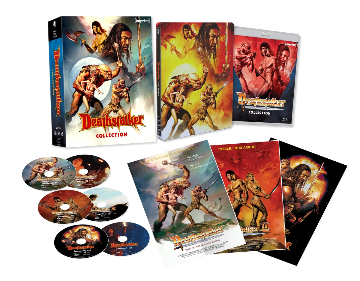 Box contents of Deathstalker Collection Steelbook [4K Ultra HD + Blu-ray]