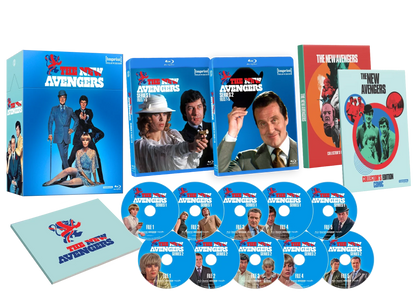 Box contents of The New Avengers: The Complete Series (1976 - 1977) 10-Disc Limited Edition Hardbox [Blu-ray] (Australian Import)