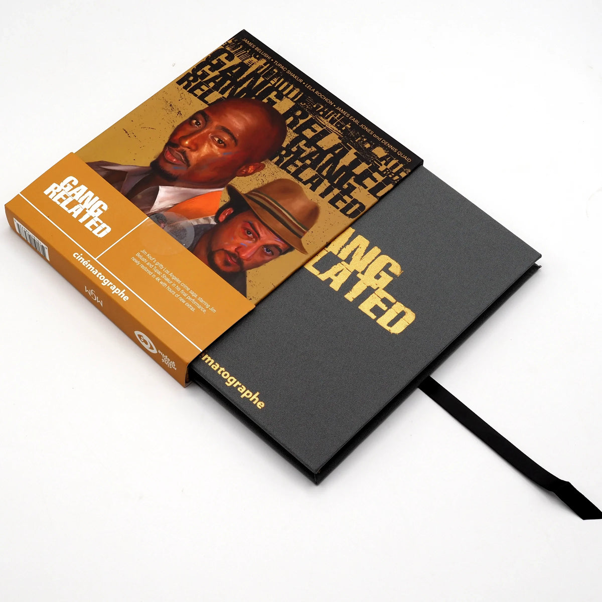 Open slipcase showing slipcover of Gang Related [Blu-ray]