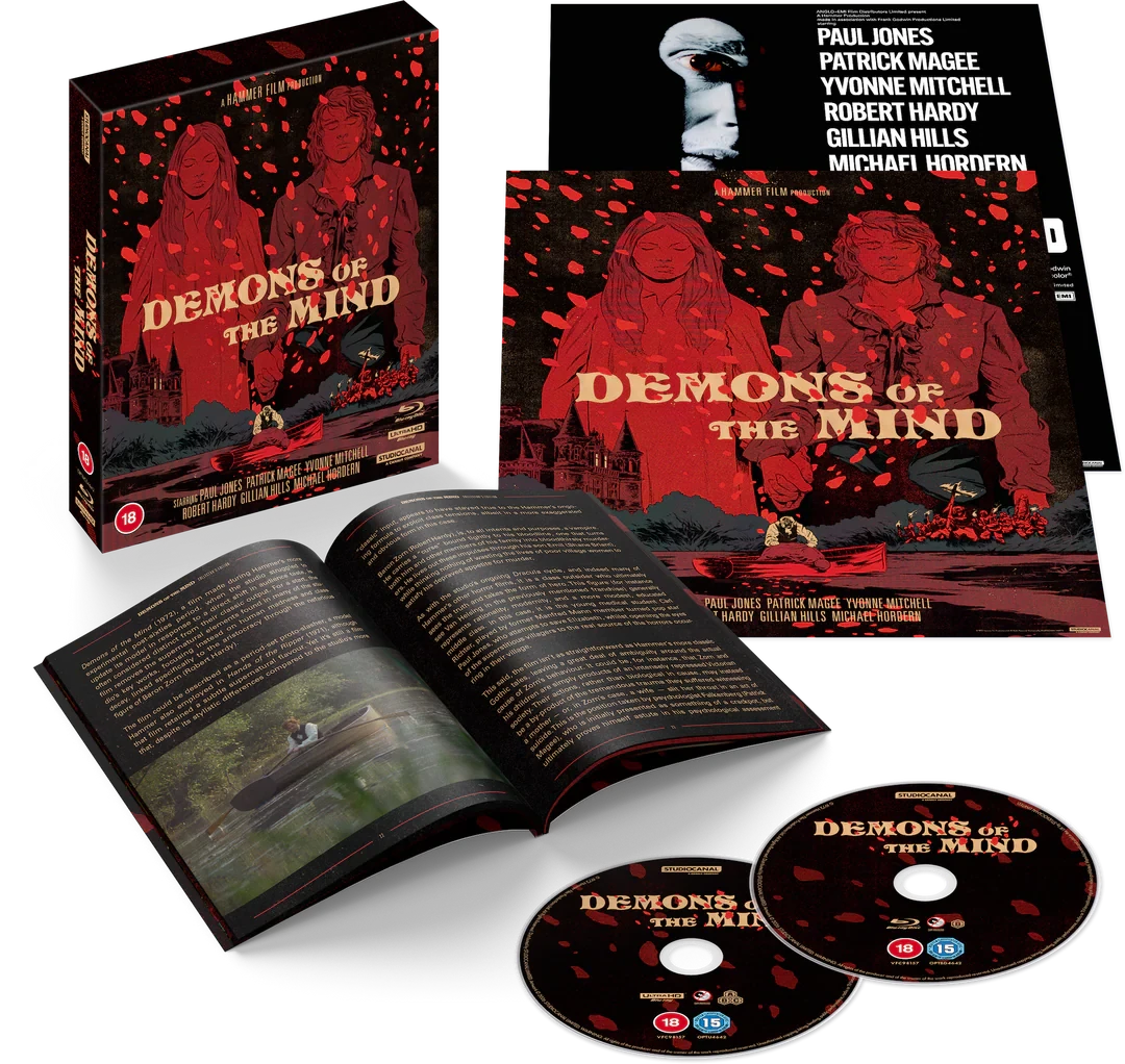 Box contents of Demons Of The Mind Limited (UK Import) [4K Ultra HD + Region B Blu-ray]
