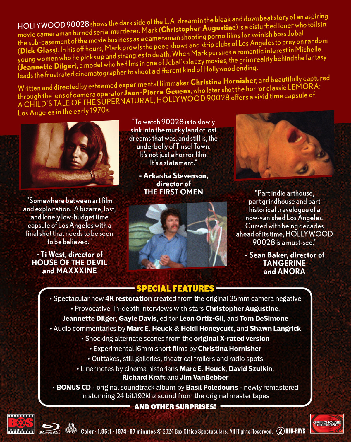 Back cover of Hollywood 90028 [Blu-ray]