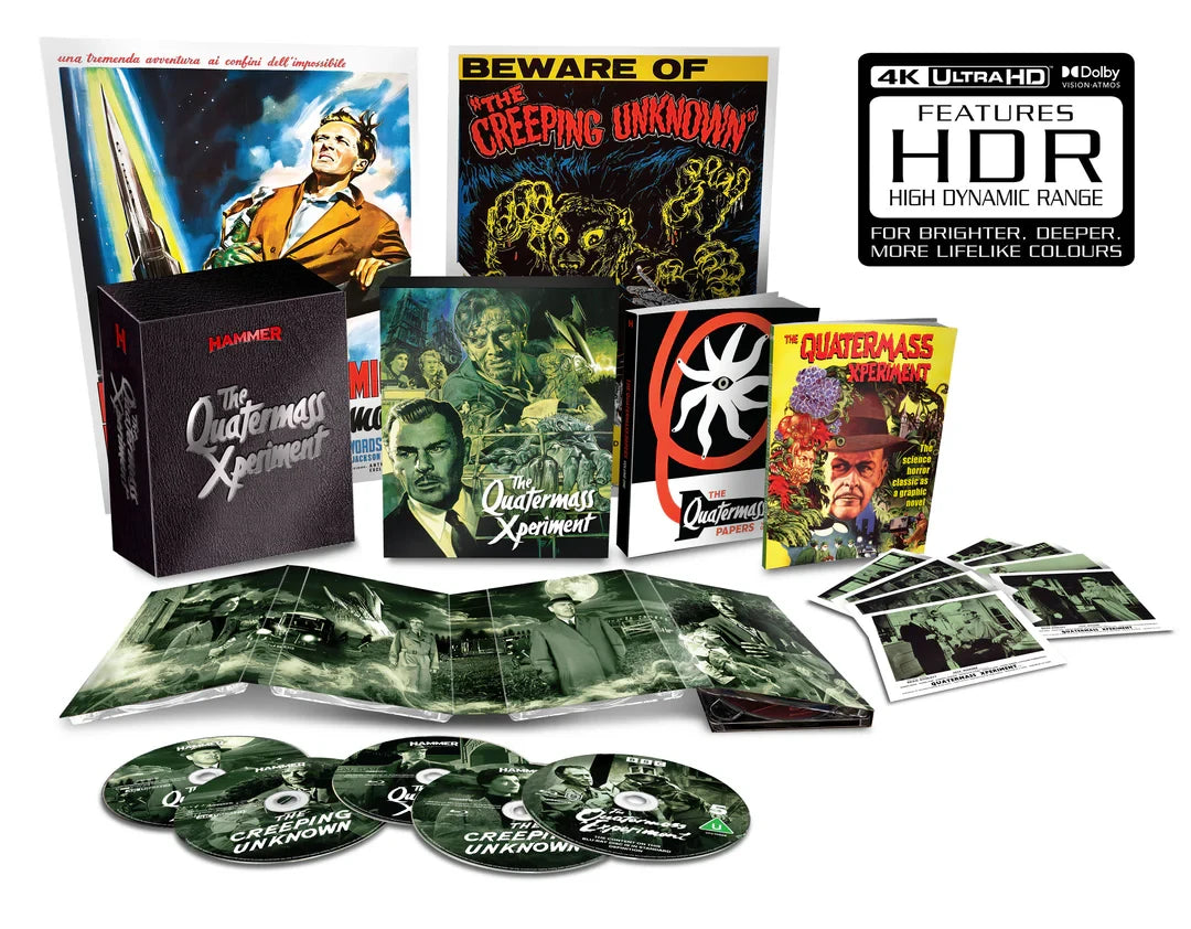 Box contents of The Quatermass Xperiment Limited Edition (UK Import) [4K Ultra HD + Region B Blu-ray]