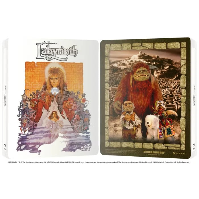 Full cover of Labyrinth Limited Edition Steelbook (UK Import) [4K Ultra HD + Region B Blu-ray]