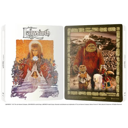 Full cover of Labyrinth Limited Edition Steelbook (UK Import) [4K Ultra HD + Region B Blu-ray]