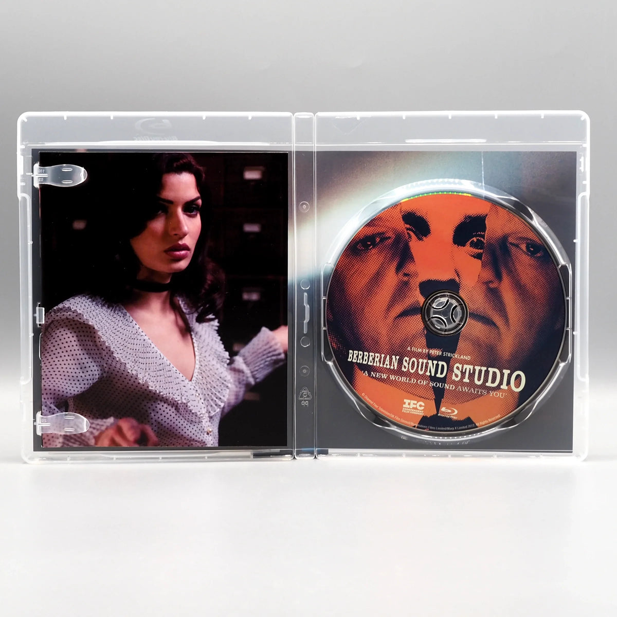 Open case showing discs of Berberian Sound Studio [Blu-ray]