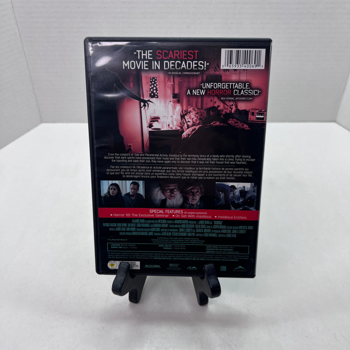 Back cover of Pre-Owned | Insidious [DVD]