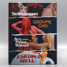Back slipcase of The Naughty World of Stanley Long [Blu-ray Set]