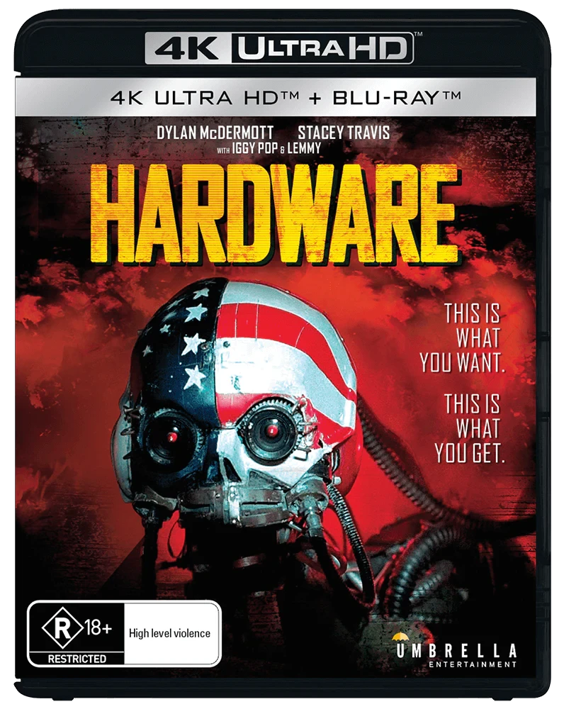 Front case of Hardware (1990) [4K Ultra HD + Blu-ray]