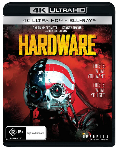 Front case of Hardware (1990) [4K Ultra HD + Blu-ray]