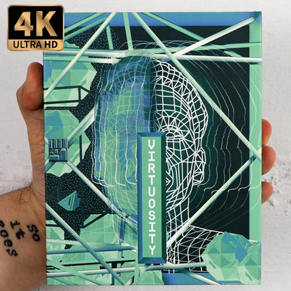 Front of deluxe magnet box of Virtuosity [4K Ultra HD + Blu-ray Set]