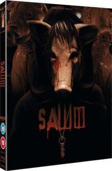 Front cover of Saw III Limited Edition Steelbook (UK Import) [4K Ultra HD + Region B Blu-ray]