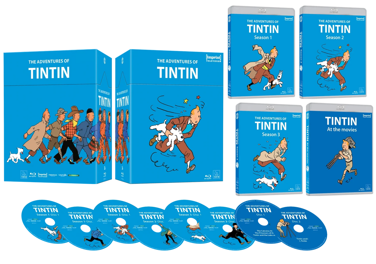 Box contents of Adventures of TinTin: Complete Collection Limited Edition Hardbox [Blu-ray] (Australian Import)