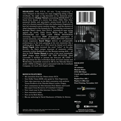 Back case of Krakatit Deluxe Limited Edition [4K Ultra HD + Blu-ray]
