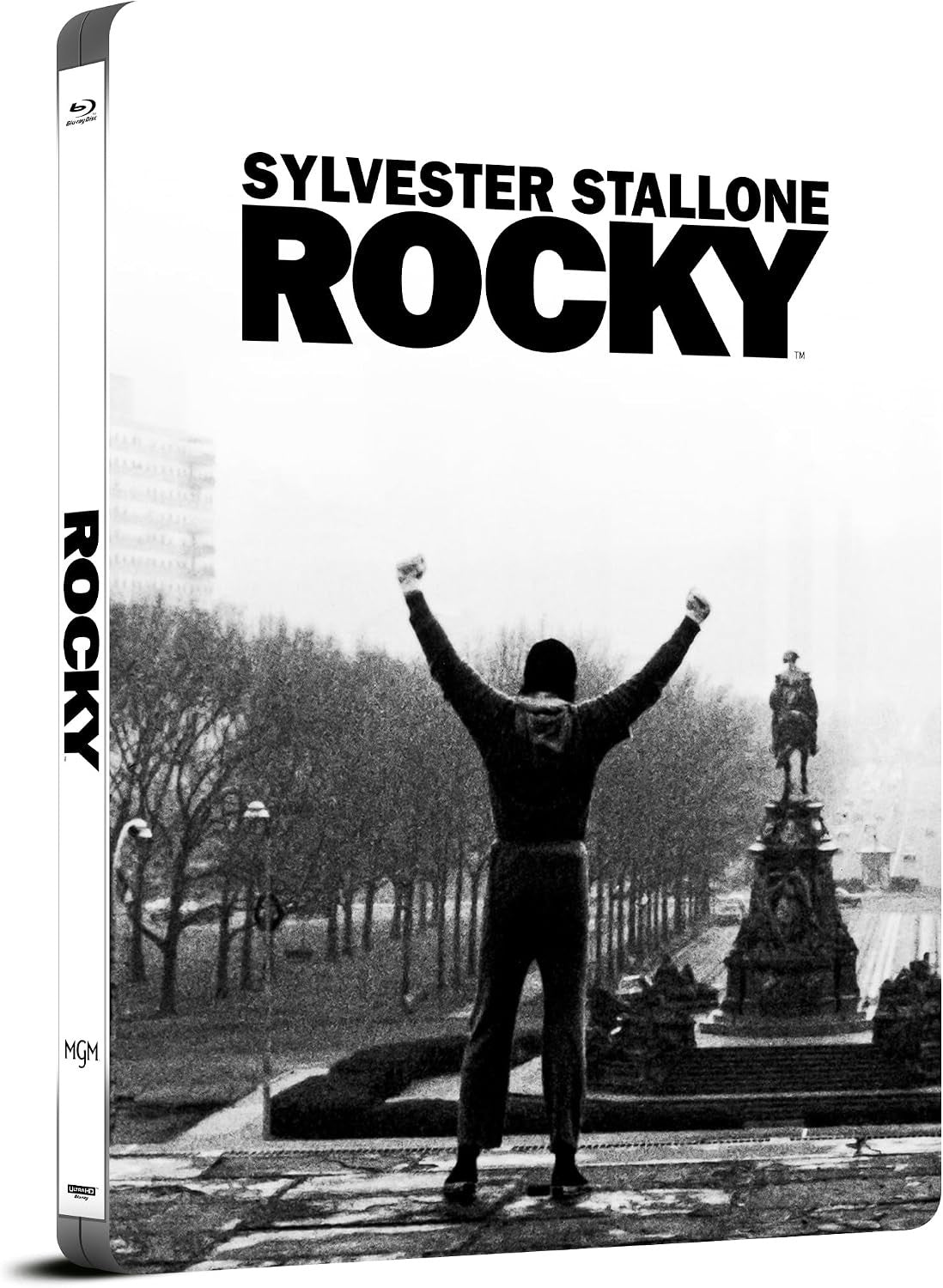 Front cover of View Rocky 50th Anniversary Limited Edition Steelbook (UK Import) [4K Ultra HD + Region B Blu-ray]