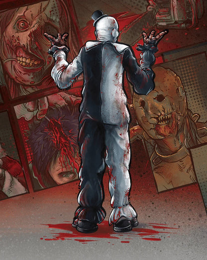 Art card 2 from ART ATTACK - Terrifier Collector's Edition Boxset [4K Ultra HD + Blu-ray] (Australian Import)