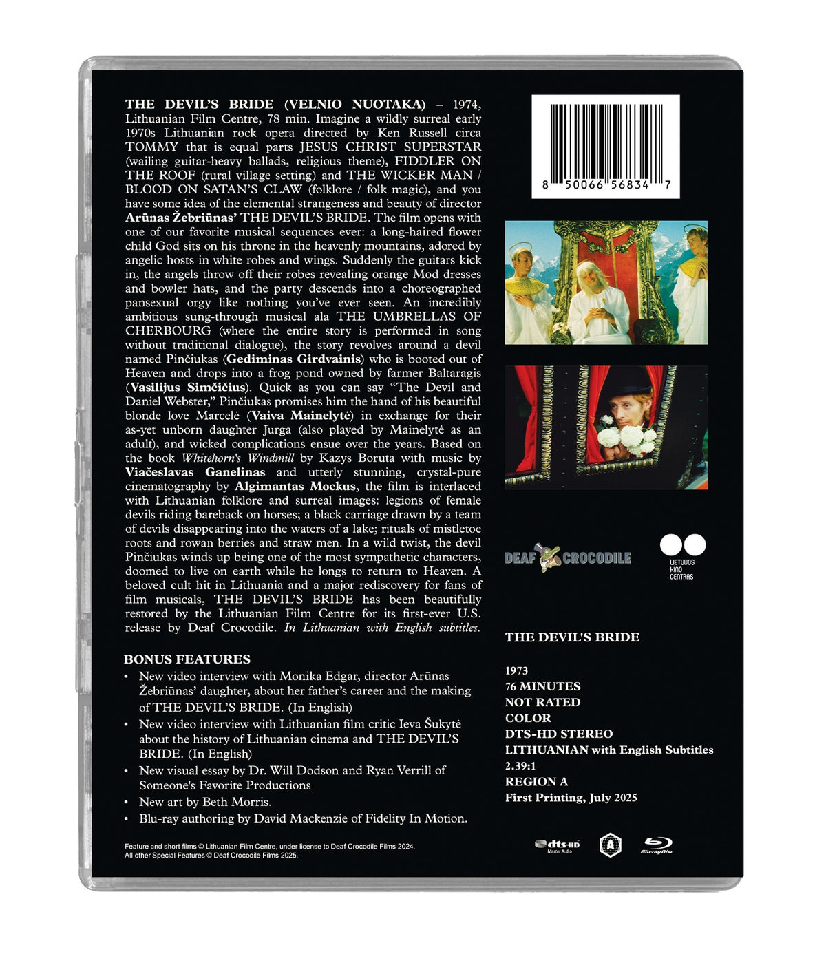 Back cover of The Devil's Bride [Blu-ray]