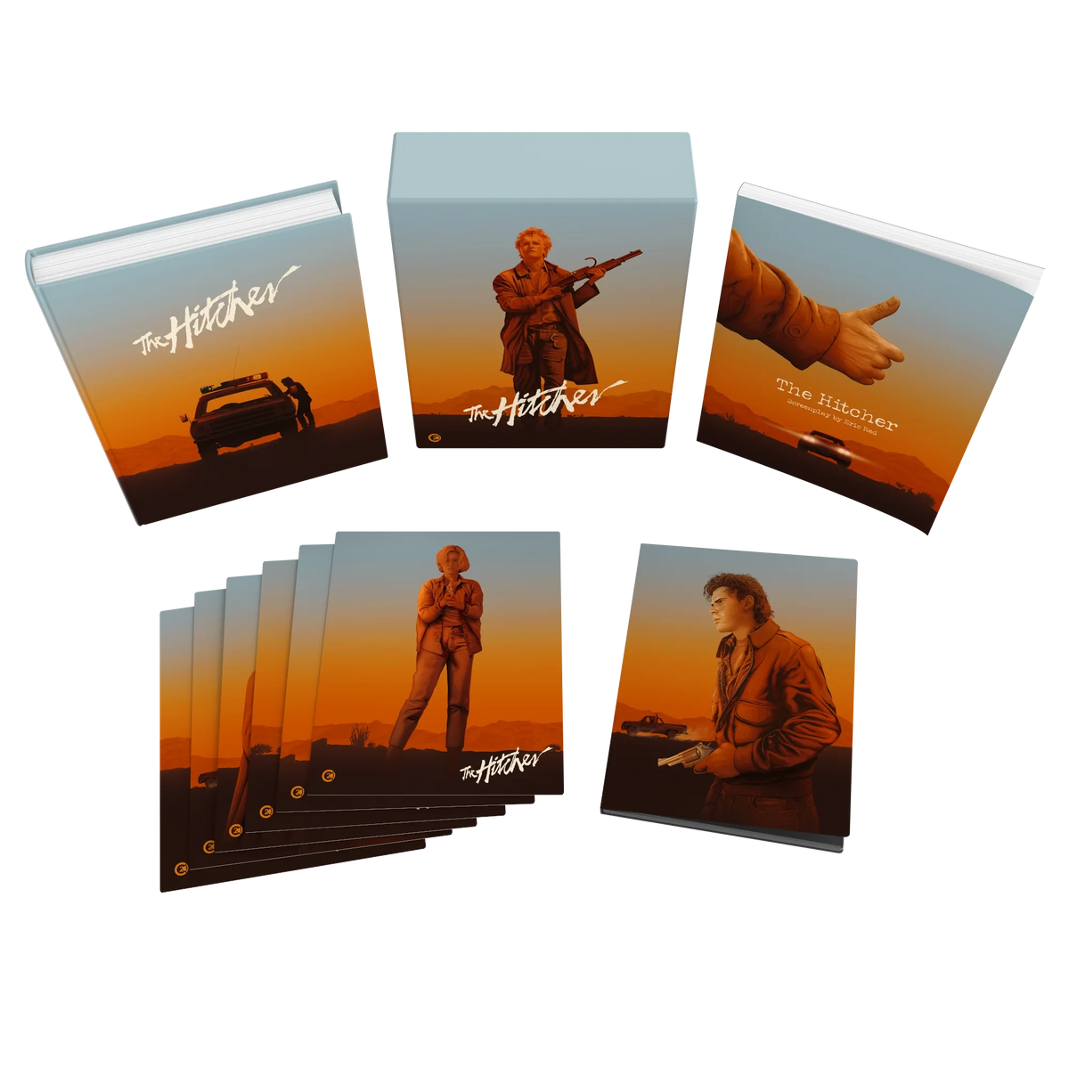 Box contents of Damaged | The Hitcher (1986) Limited Edition (UK Import) [4K Ultra HD + Blu-ray] Blu-ray]